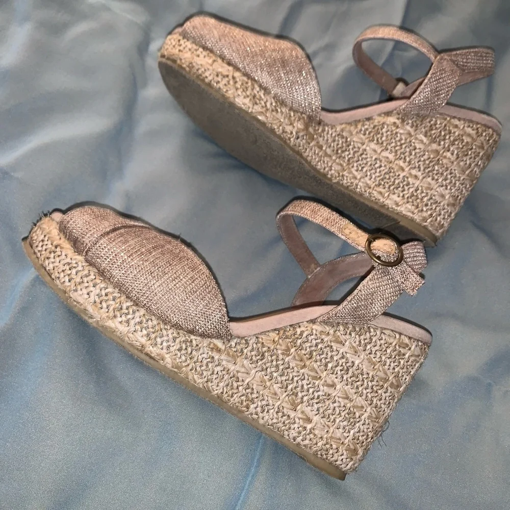 VOLATILE LINEN WEDGES HEELES women’s size 9 - Picture 3 of 12